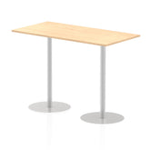 Dynamic Italia 1600 x 800mm Poseur Rectangular Table Maple Top 1145mm High Leg ITL0295 DD